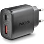 NGS ERA 45W Black Cargador de Pared GaN USB-C + USB-A